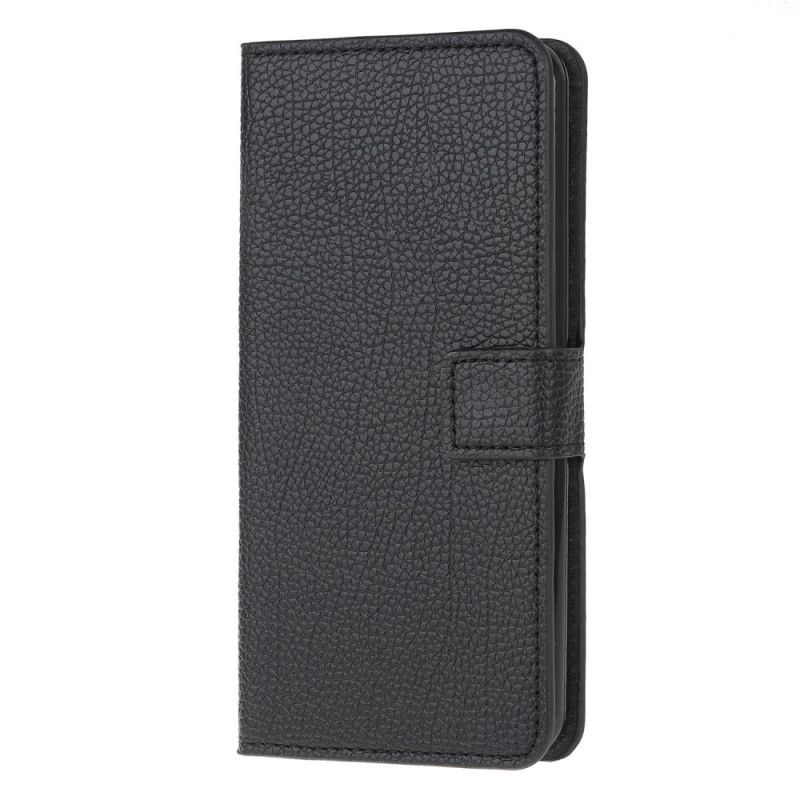 Leren Hoesje voor Xiaomi Poco M3 Lychee Nerfleder Effect