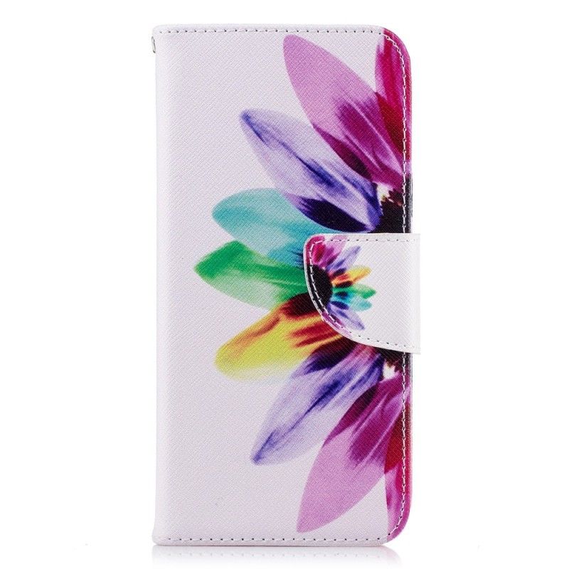 Bescherming Hoesje Huawei P20 Telefoonhoesje Aquarelbloem