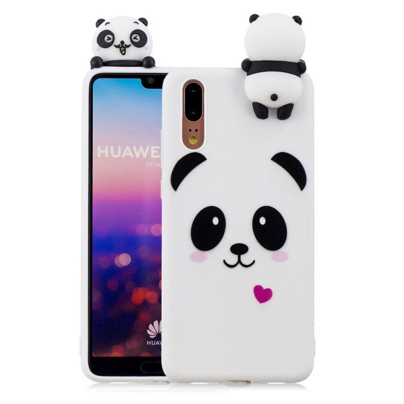 Hoesje Huawei P20 Leuke 3D Panda