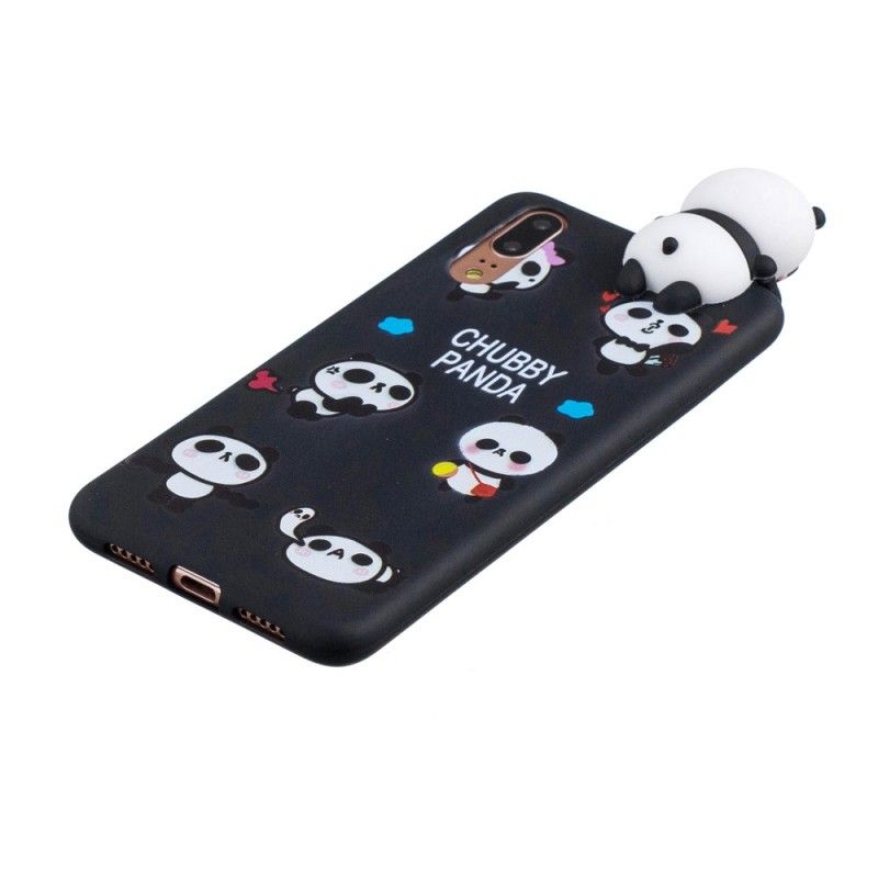 Hoesje Huawei P20 Telefoonhoesje 3D Chuba Panda