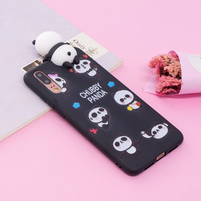 Hoesje Huawei P20 Telefoonhoesje 3D Chuba Panda