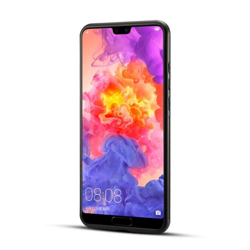 Hoesje Huawei P20 Violet Magenta Kunstleer Vrijheidsbloemen