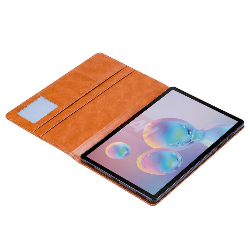 Cover Samsung Galaxy Tab S7 Plus Rood Zwart Kaartenset