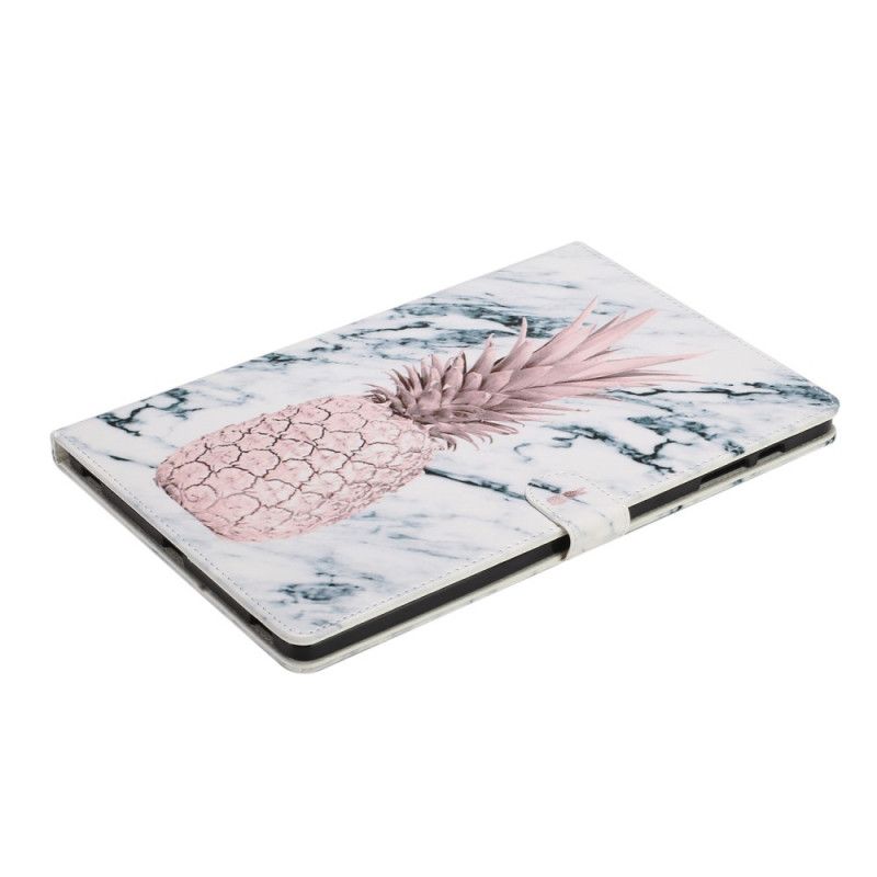 Leren Hoesje voor Samsung Galaxy Tab S7 Plus Ananas