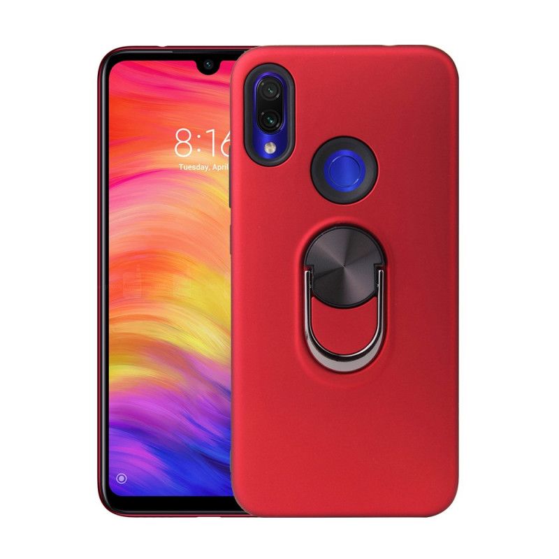 Cover Hoesje Samsung Galaxy A30 Rood Zwart Telefoonhoesje Siliconen En Plastic Ring