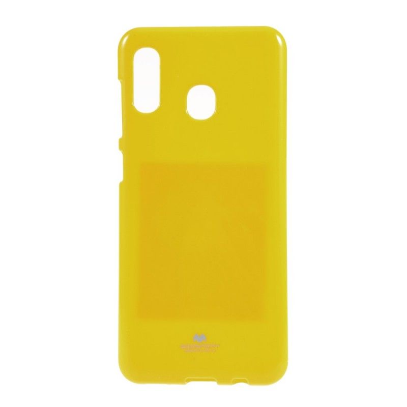 Cover Hoesje Samsung Galaxy A30 Wit Zwart Telefoonhoesje Flitsend Kwikmetaaleffect