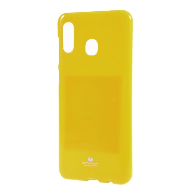 Cover Hoesje Samsung Galaxy A30 Wit Zwart Telefoonhoesje Flitsend Kwikmetaaleffect