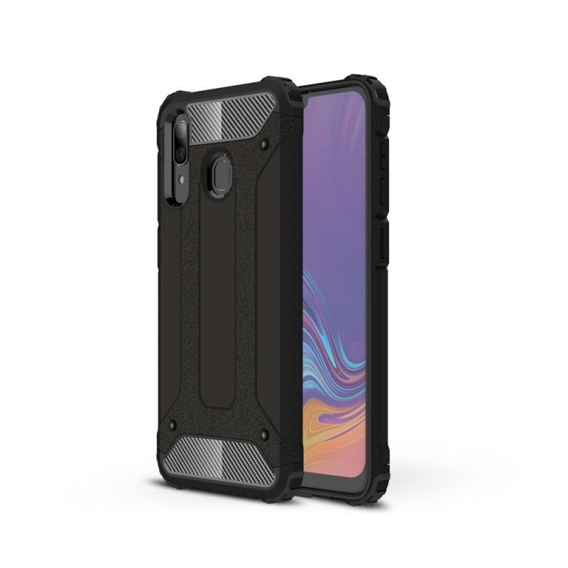 Cover Hoesje Samsung Galaxy A30 Wit Zwart Telefoonhoesje Overlevende