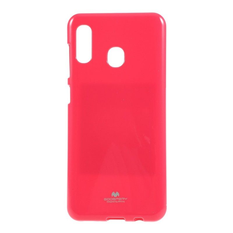 Hoesje Samsung Galaxy A30 Magenta Rood Flitsend Goospery Metal Effect