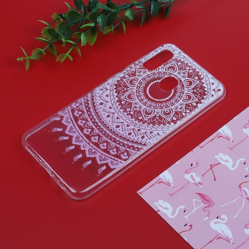 Hoesje Samsung Galaxy A30 Rose Transparante Kleurrijke Mandala