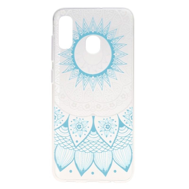 Hoesje Samsung Galaxy A30 Rose Transparante Kleurrijke Mandala