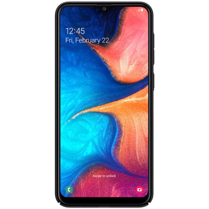 Hoesje voor Samsung Galaxy A30 Wit Zwart Stijve Frosted Nillkin