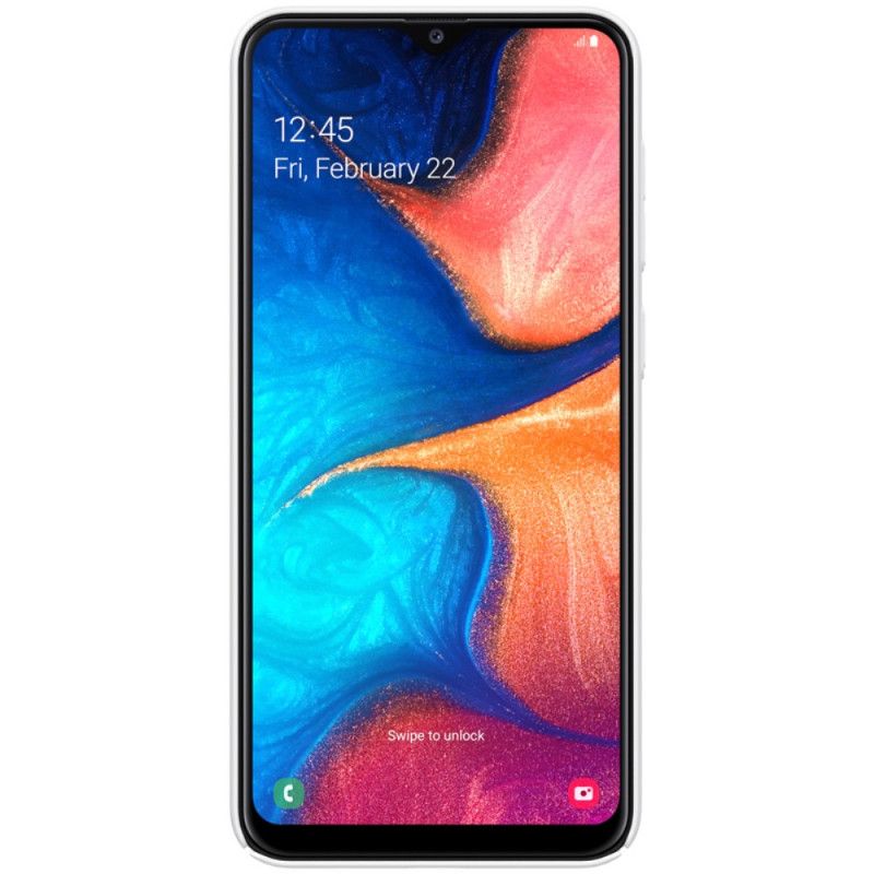 Hoesje voor Samsung Galaxy A30 Wit Zwart Stijve Frosted Nillkin