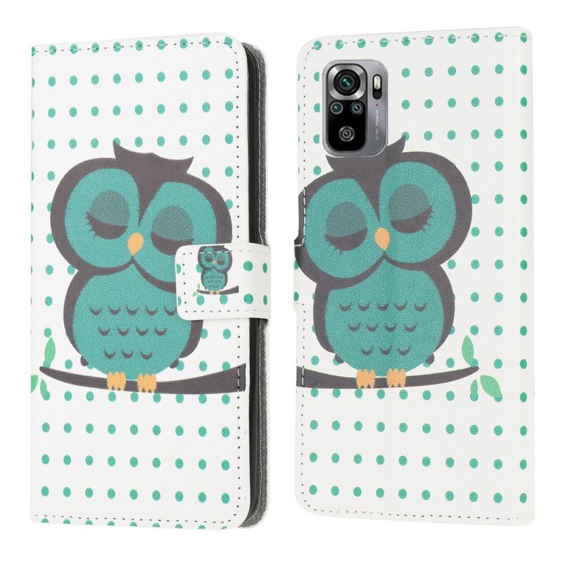 Bescherming Hoesje Xiaomi Redmi Note 10 / Note 10S Telefoonhoesje Slapende Uil