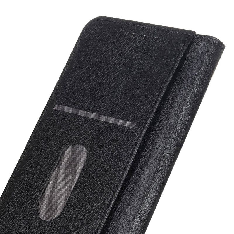 Folio-hoesje Xiaomi Redmi Note 10 / Note 10S Rood Zwart Lychee Splitleer