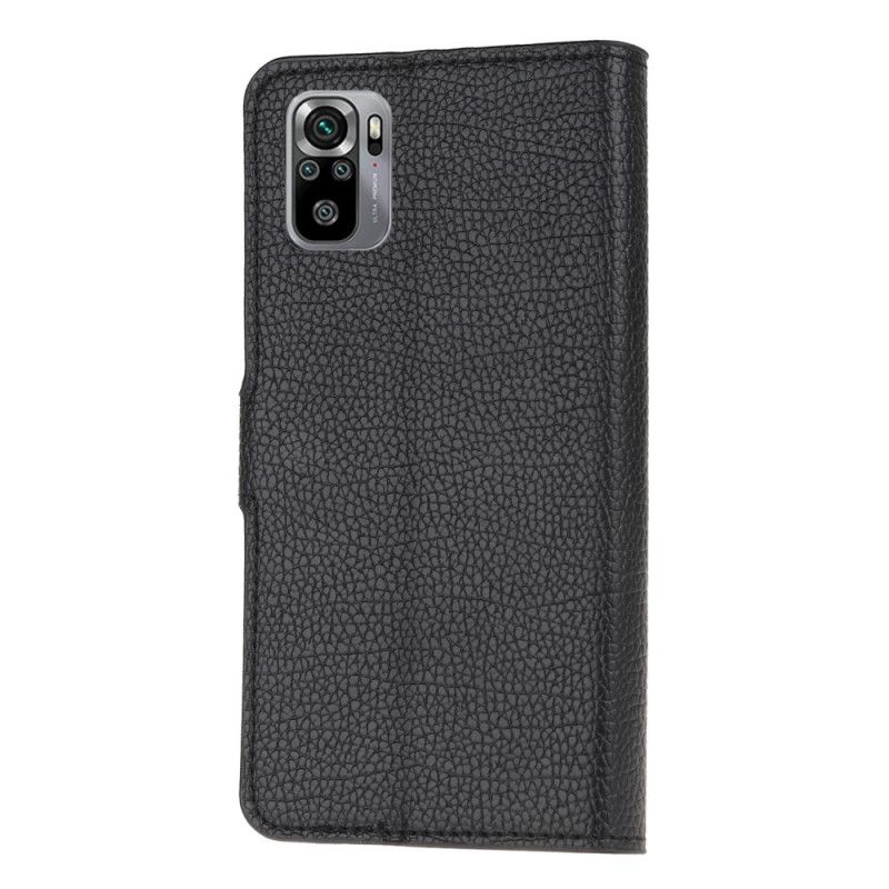 Leren Hoesje voor Xiaomi Redmi Note 10 / Note 10S Lychee Nerfleder Effect