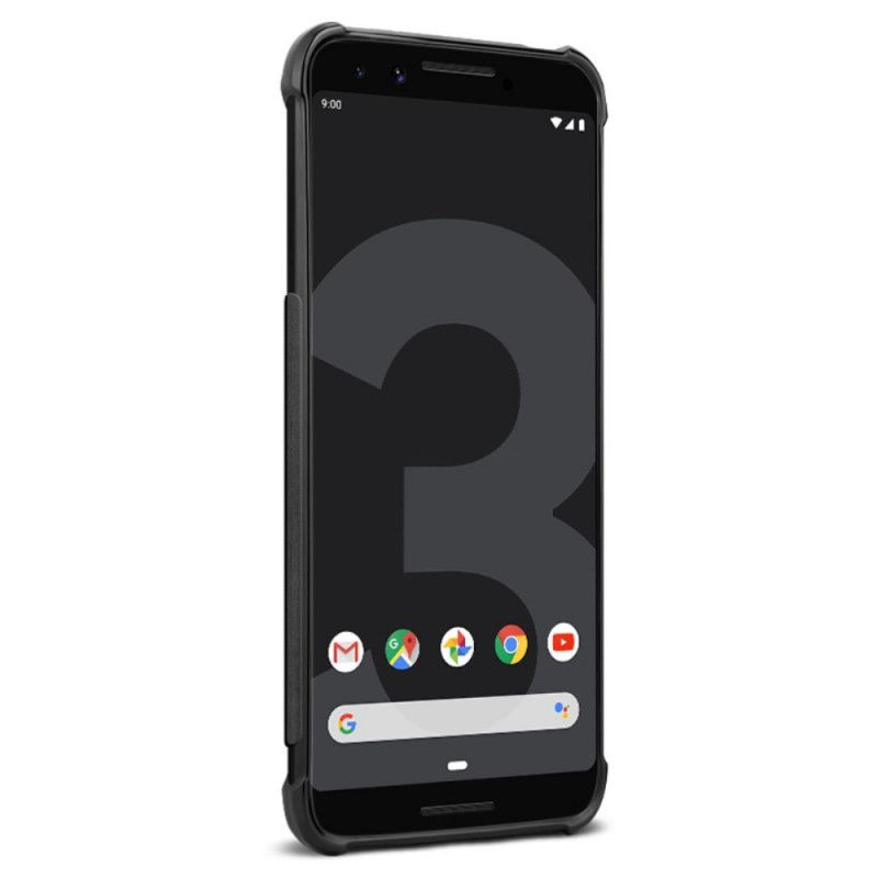 Hoesje voor Google Pixel 3 Imak Geborsteld Koolstofvezel