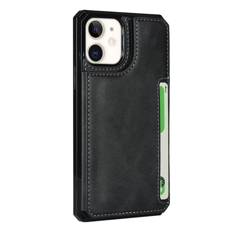 Case Hoesje iPhone 11 Grijs Zwart Telefoonhoesje Multifunctioneel Met Riem