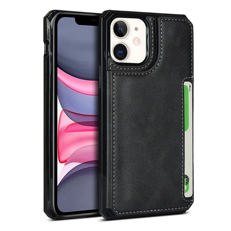 Case Hoesje iPhone 11 Grijs Zwart Telefoonhoesje Multifunctioneel Met Riem