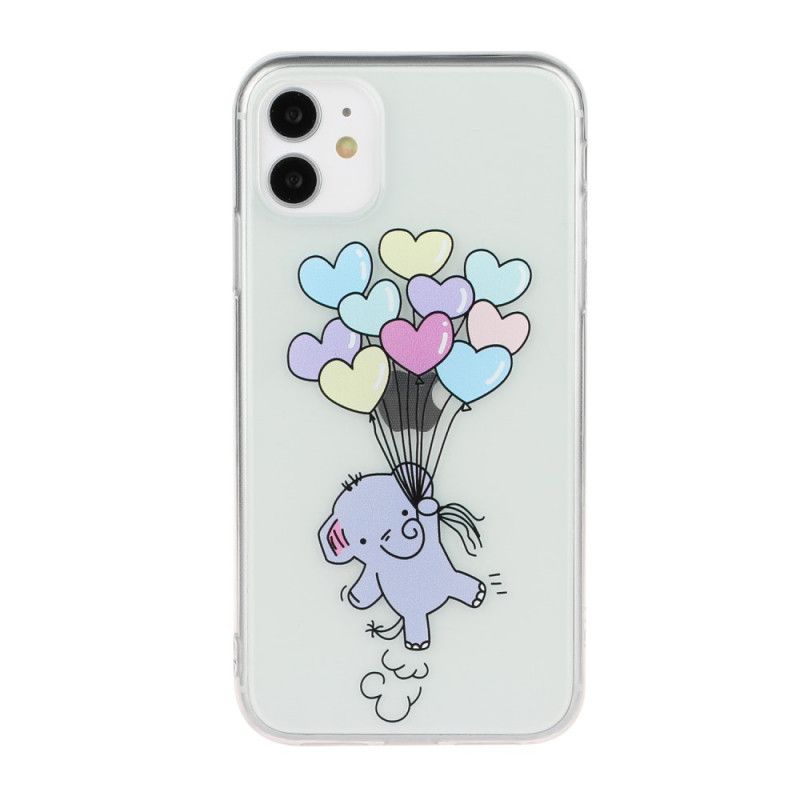 Cover Hoesje iPhone 11 Telefoonhoesje Olifantenballonnen