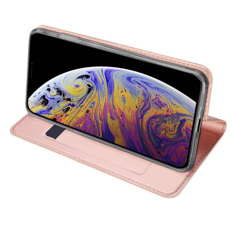 Folio-hoesje iPhone 11 Goud Zwart Skin Pro Serie Dux Ducis