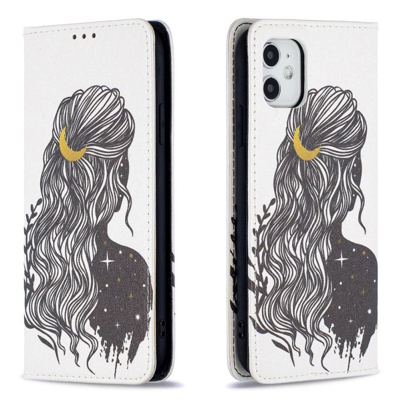 Folio-hoesje iPhone 11 Telefoonhoesje Mooi Haar