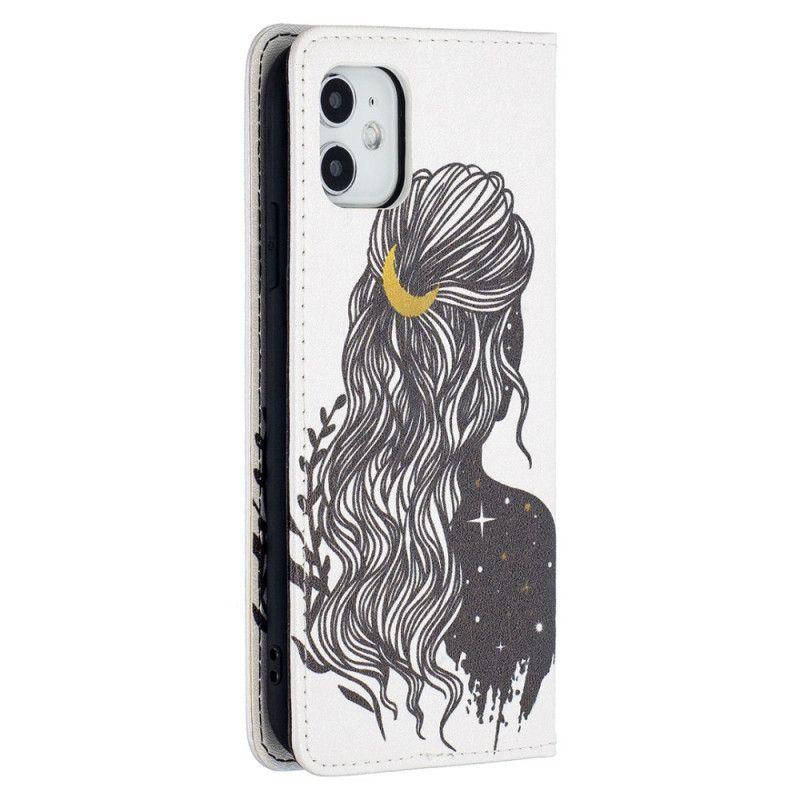 Folio-hoesje iPhone 11 Telefoonhoesje Mooi Haar