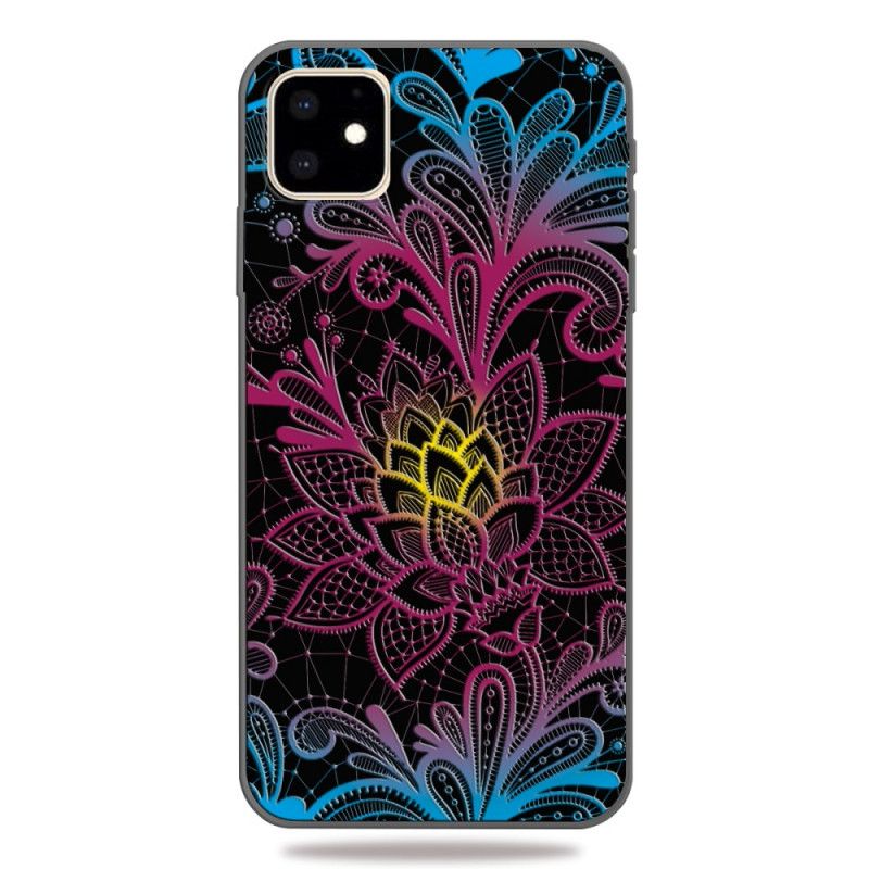 Hoesje iPhone 11 Intens Gekleurde Bloemen