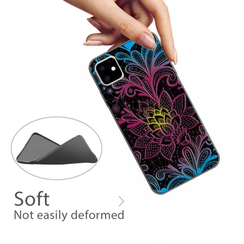 Hoesje iPhone 11 Intens Gekleurde Bloemen