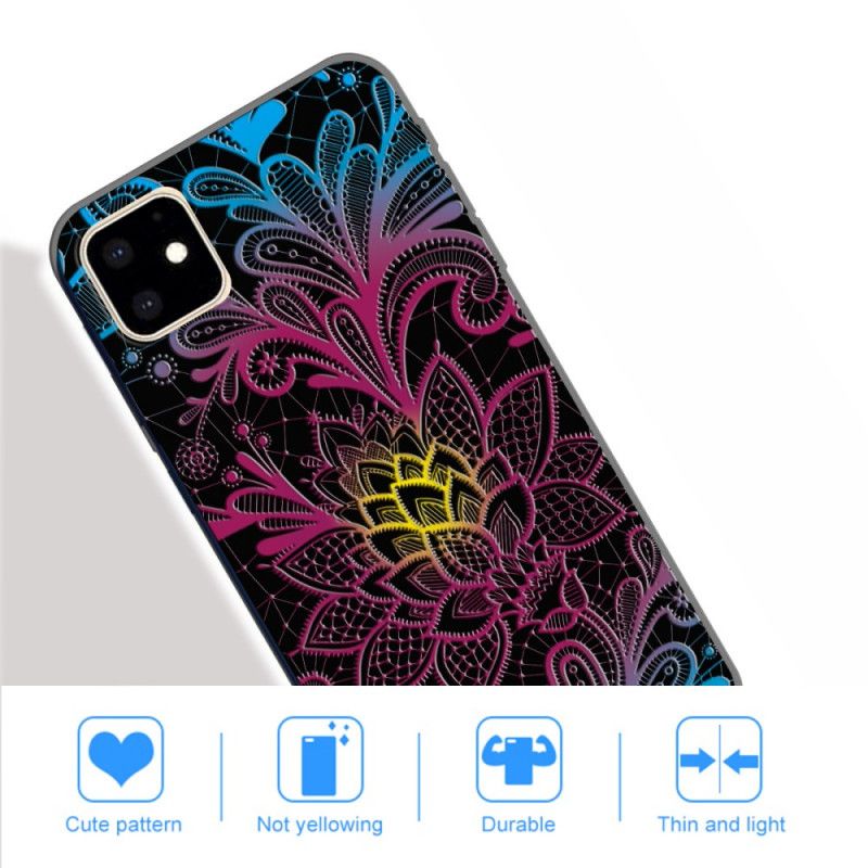 Hoesje iPhone 11 Intens Gekleurde Bloemen