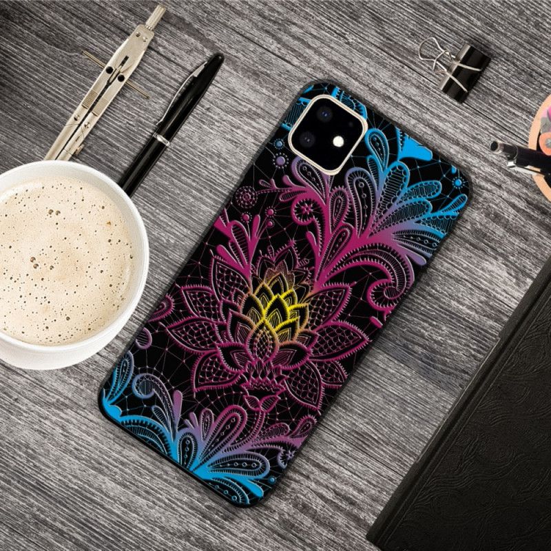 Hoesje iPhone 11 Intens Gekleurde Bloemen