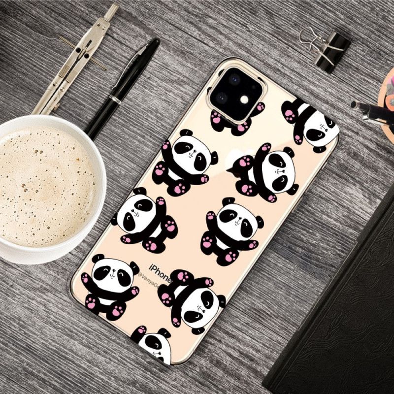 Hoesje iPhone 11 Leuke Panda'S