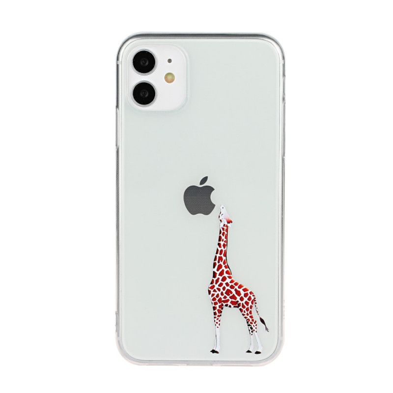 Hoesje iPhone 11 Logo Giraffen Spellen