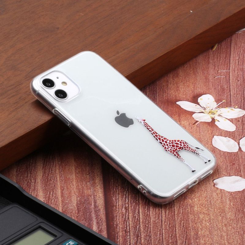 Hoesje iPhone 11 Logo Giraffen Spellen