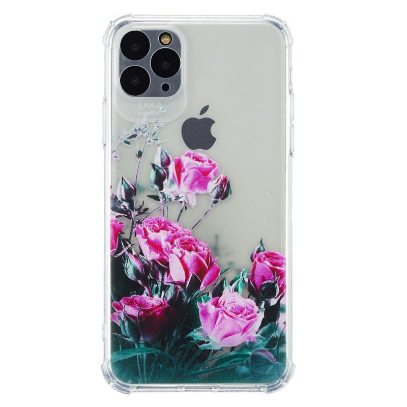 Hoesje iPhone 11 Siliconen Bloemen