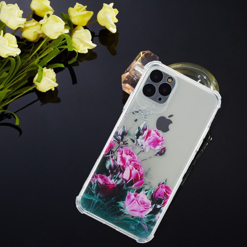 Hoesje iPhone 11 Siliconen Bloemen