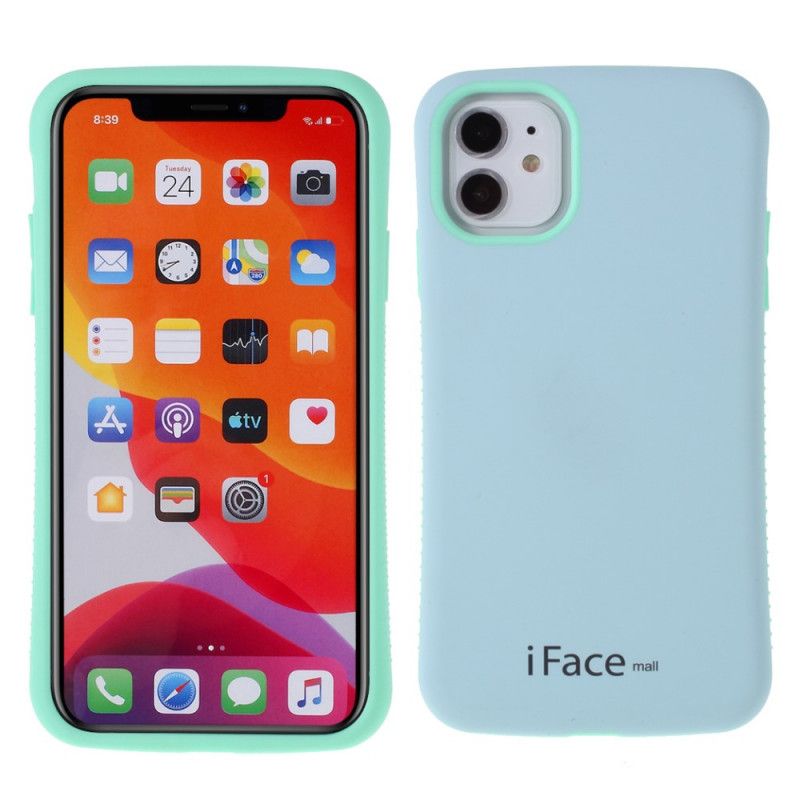 Hoesje voor iPhone 11 Donkerblauw Geel Iface Mall Macaron-Serie