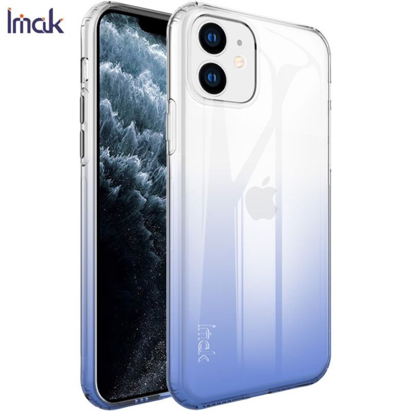 Hoesje voor iPhone 11 Donkerblauw Groen Ux-6 Serie Imak