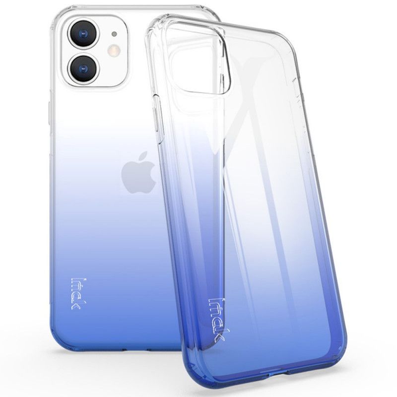 Hoesje voor iPhone 11 Donkerblauw Groen Ux-6 Serie Imak