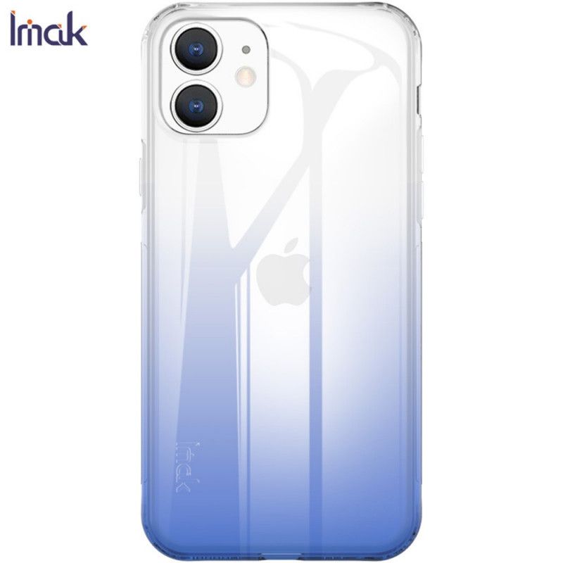 Hoesje voor iPhone 11 Donkerblauw Groen Ux-6 Serie Imak