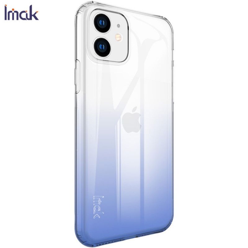 Hoesje voor iPhone 11 Donkerblauw Groen Ux-6 Serie Imak