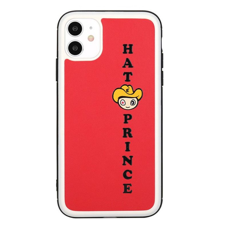 Hoesje voor iPhone 11 Geel Rood Tekenfilmserie Hoedenprins