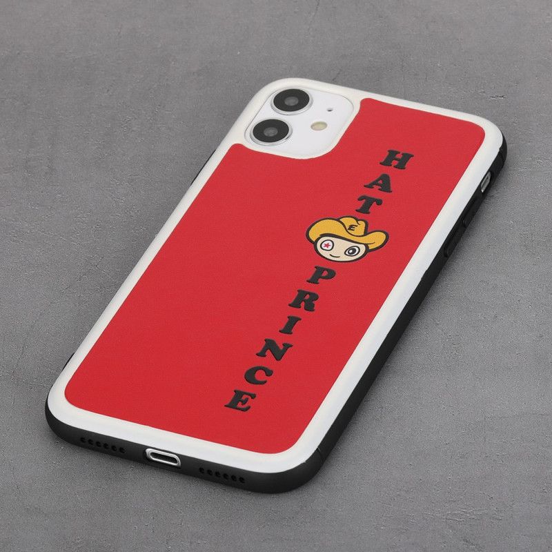 Hoesje voor iPhone 11 Geel Rood Tekenfilmserie Hoedenprins