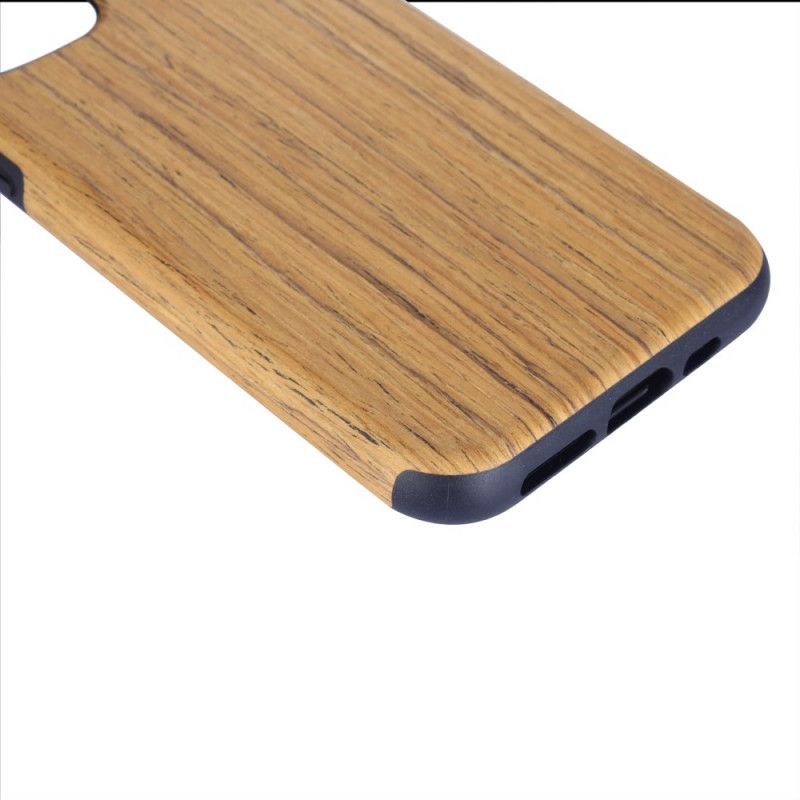 Hoesje voor iPhone 11 Lichtbruin Hout - Lichtbruin Houtstijl