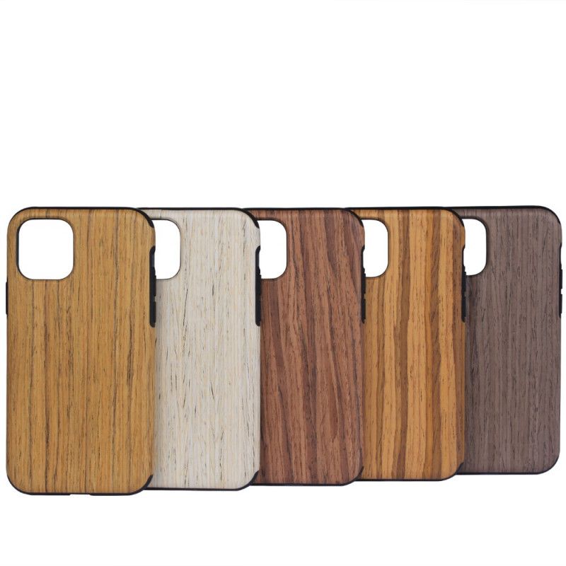 Hoesje voor iPhone 11 Lichtbruin Hout - Lichtbruin Houtstijl