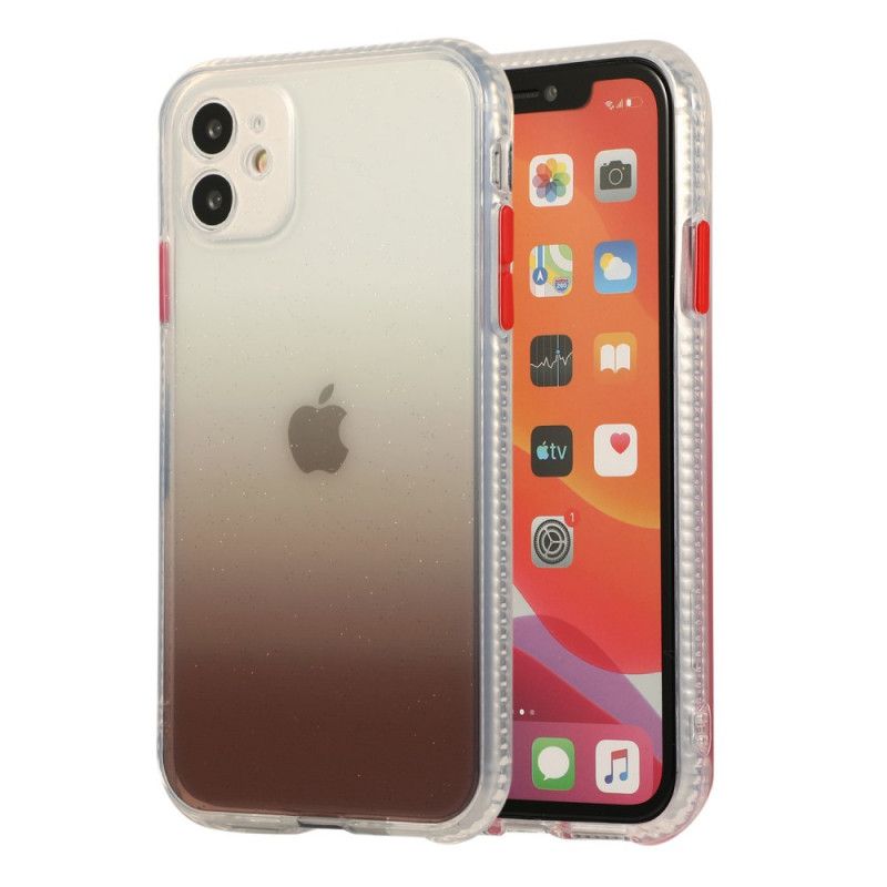 Hoesje voor iPhone 11 Oranje Magenta Kleurverloop