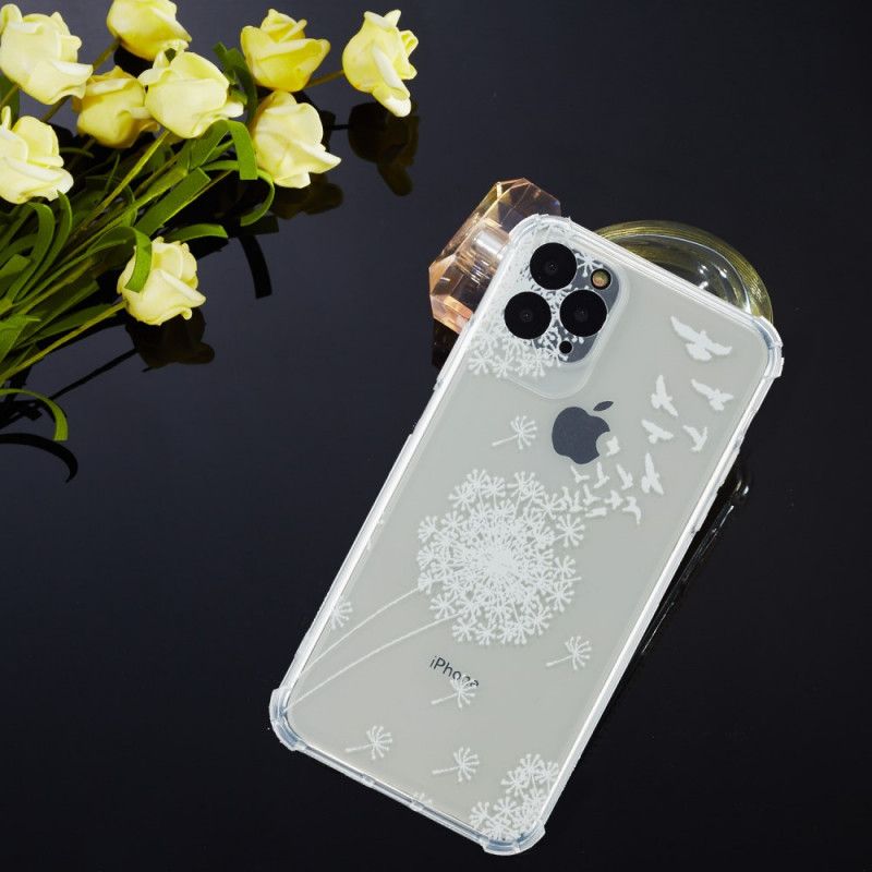 Hoesje voor iPhone 11 Siliconen Paardenbloemen