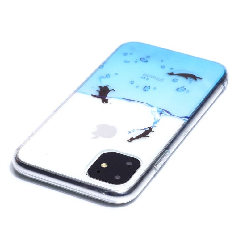 Hoesje voor iPhone 11 Transparant Pinguïnspel