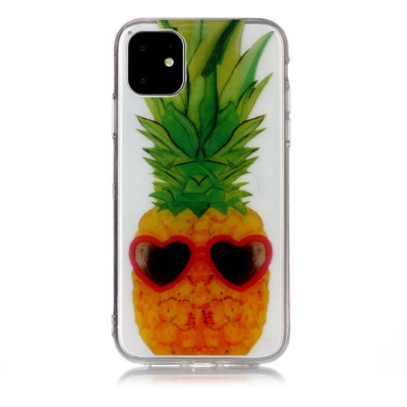 Hoesje voor iPhone 11 Transparante Incognito Ananas