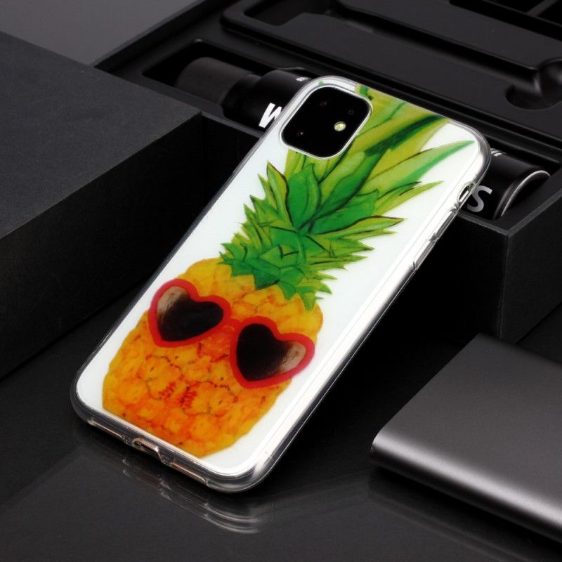 Hoesje voor iPhone 11 Transparante Incognito Ananas